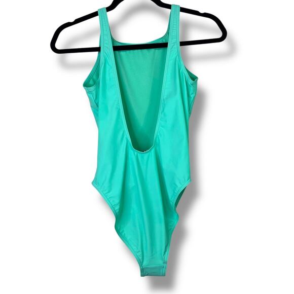 NEW Adidas Originals Prism Mint Trefoil Classic Logo One-Piece Sport Swimsuit - Picture 7 of 10